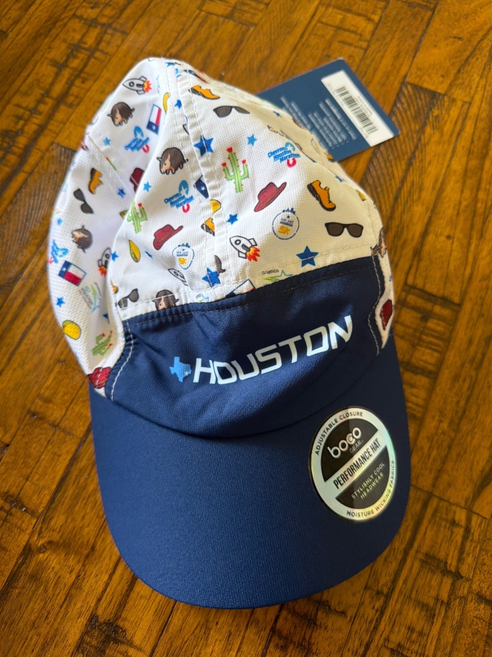 Houston Marathon Boco performance running hat